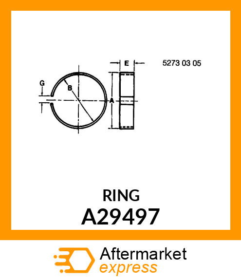 RING, PISTON WEAR A29497