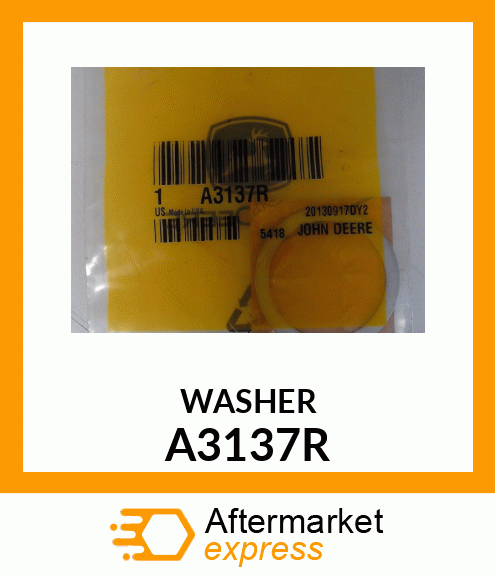 WASHER,ALUMINUM A3137R