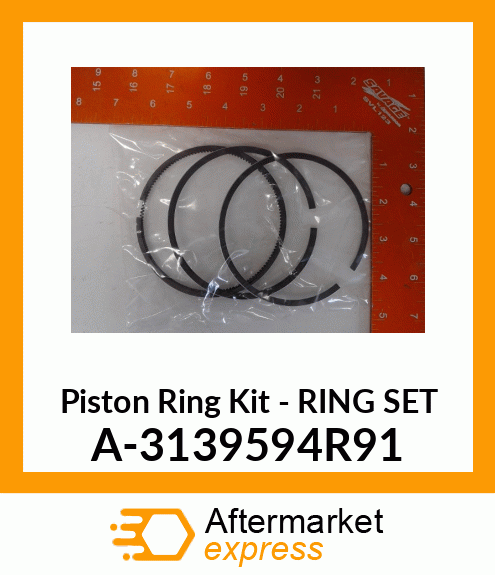 Piston Ring Kit - RING SET A-3139594R91