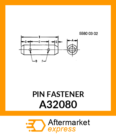 PIN FASTENER A32080