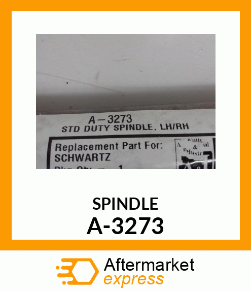 Spindle - STD DUTY SPINDLE, LH/RH A-3273