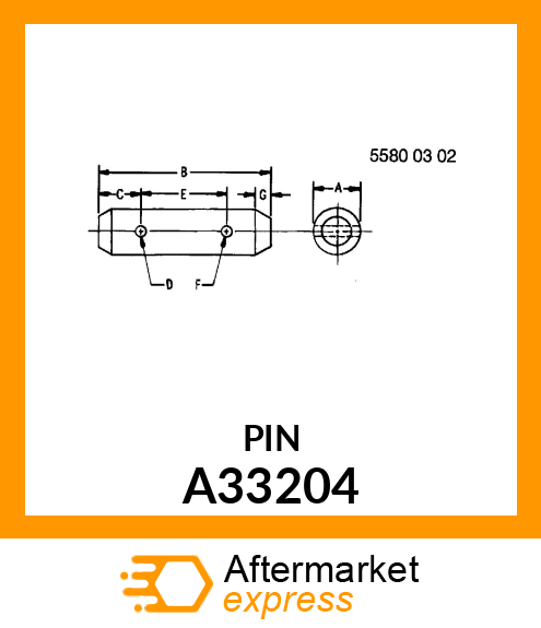 PIN, 1.25" A33204
