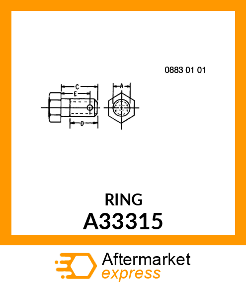 BOLT, HITCH PIVOT A33315