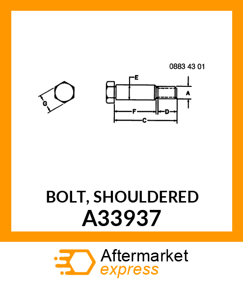 BOLT, SHOULDERED A33937