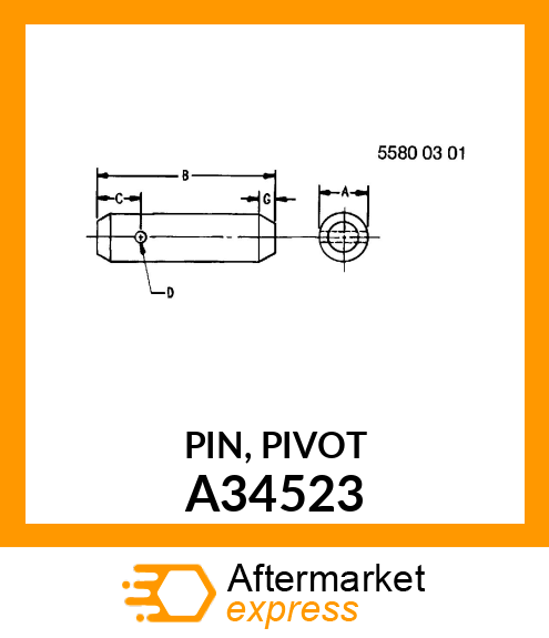 PIN, PIVOT A34523