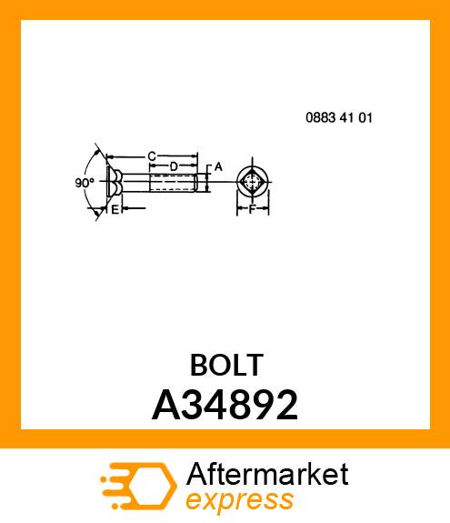Bolt A34892