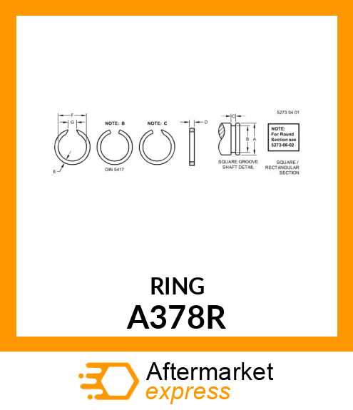 SNAP RING A378R