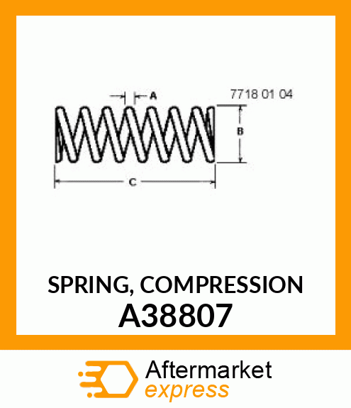 SPRING, COMPRESSION A38807