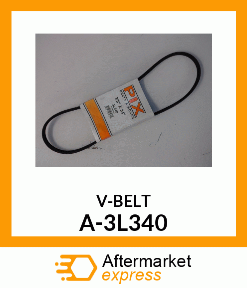 V-Belt - 3L-SECTION WRAPPED BELT A-3L340