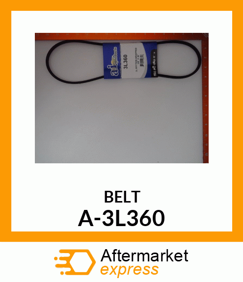 V-Belt - 3L-SECTION WRAPPED BELT A-3L360