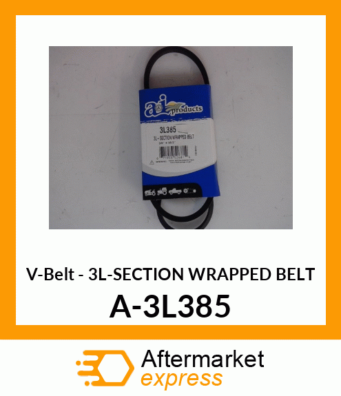 V-Belt - 3L-SECTION WRAPPED BELT A-3L385
