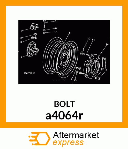 BOLT,SPECIAL SQUARE a4064r