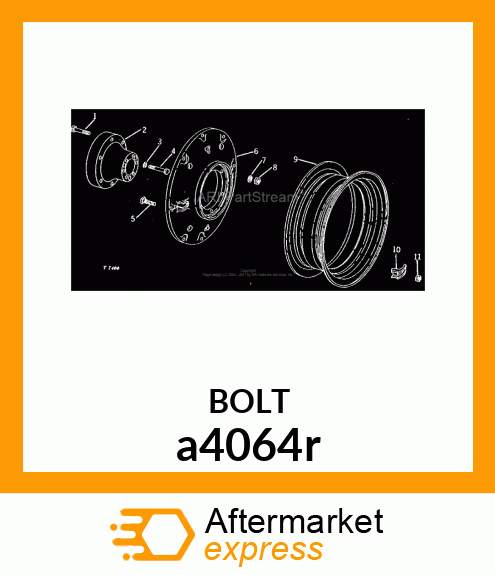 BOLT,SPECIAL SQUARE a4064r