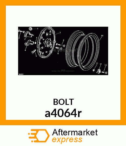 BOLT,SPECIAL SQUARE a4064r