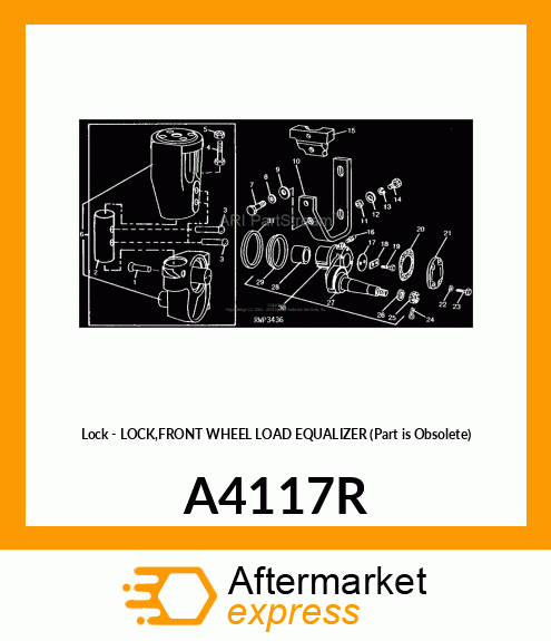 Lock - LOCK,FRONT WHEEL LOAD EQUALIZER (Part is Obsolete) A4117R