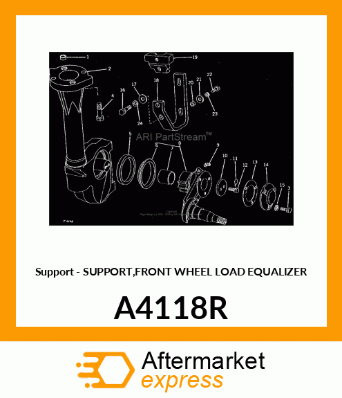 Support - SUPPORT,FRONT WHEEL LOAD EQUALIZER A4118R