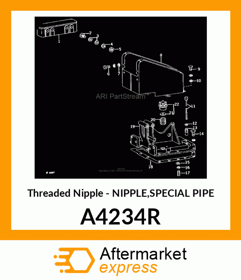 Threaded Nipple - NIPPLE,SPECIAL PIPE A4234R