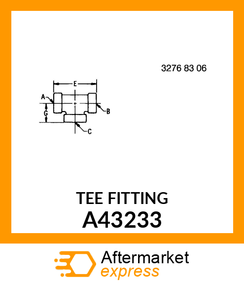 Tee Fitting A43233