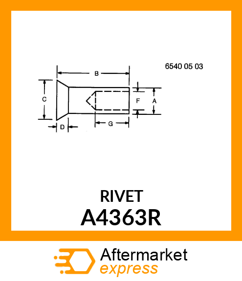 RIVET, SPECIAL A4363R