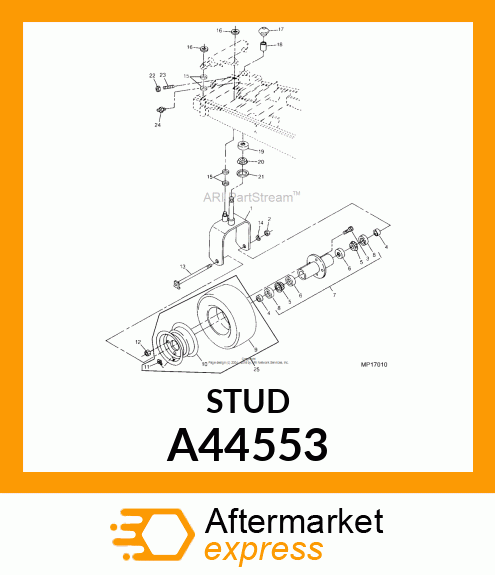 BOLT, WHEEL A44553