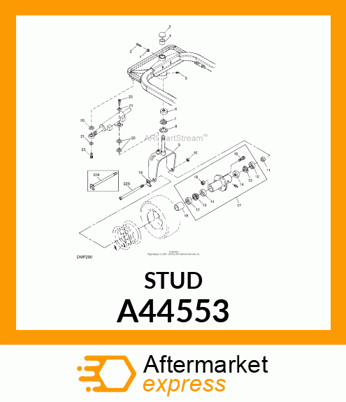 BOLT, WHEEL A44553