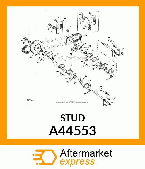 BOLT, WHEEL A44553