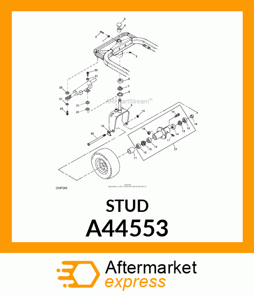 BOLT, WHEEL A44553