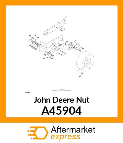 NUT, WHEEL BOLT A45904