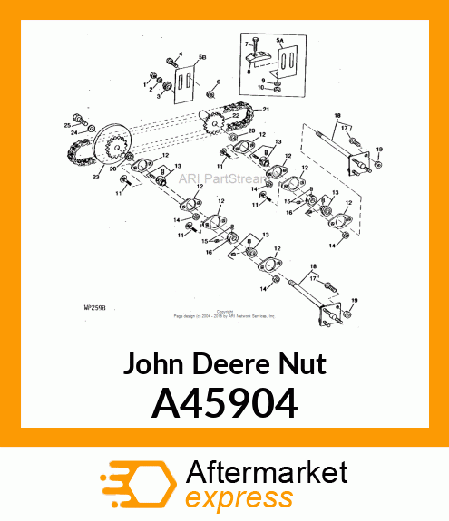 NUT, WHEEL BOLT A45904