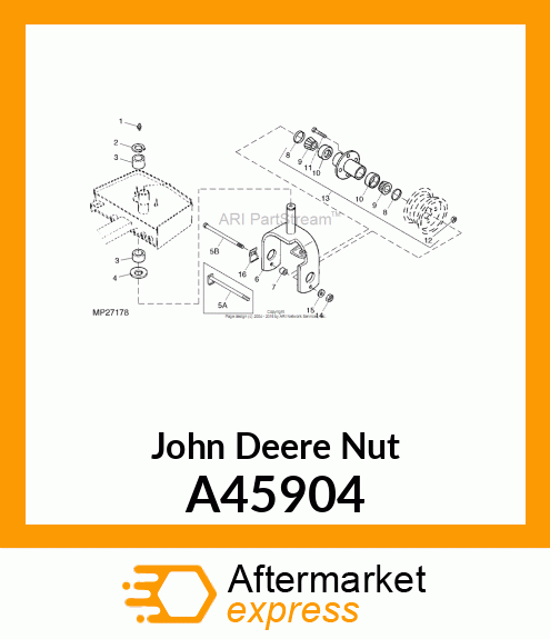 NUT, WHEEL BOLT A45904