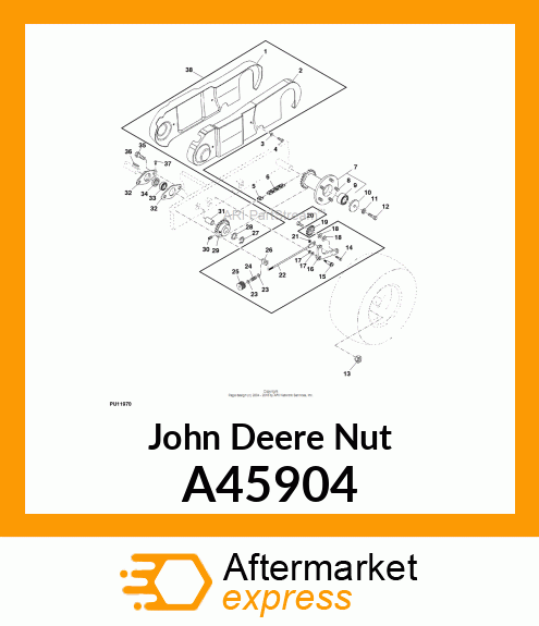 NUT, WHEEL BOLT A45904