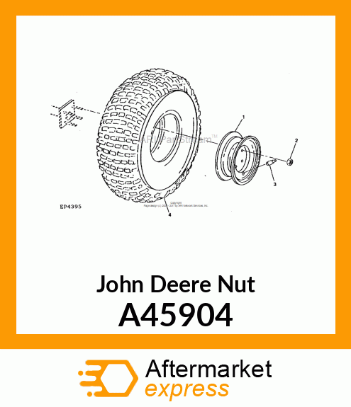 NUT, WHEEL BOLT A45904