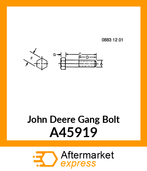 Gang Bolt A45919