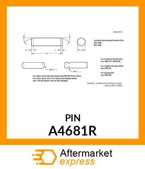 Dowel Pin A4681R