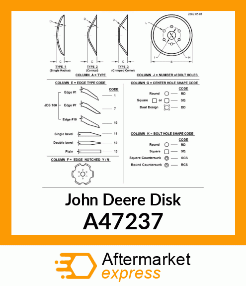 BLADE, DISK 20" SOLID SPHERICAL A47237