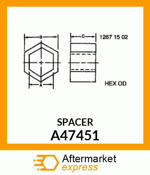 TUBE, COUNTERSHAFT A47451