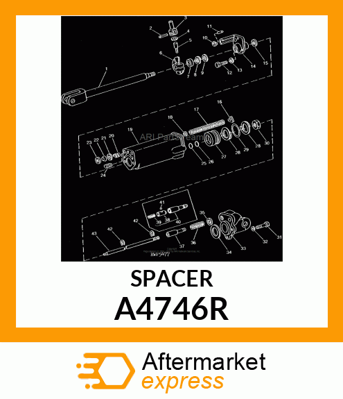 ADAPTER,PACKING,PLATED A4746R