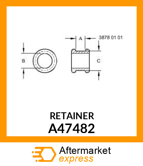 RETAINER, DRIVE PLATE A47482