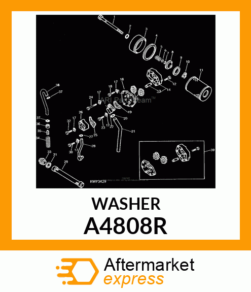 WASHER,ALUMINUM A4808R