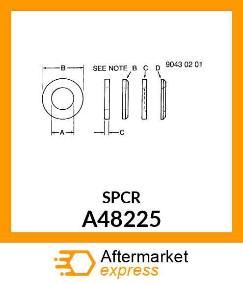 WASHER, SPACER A48225