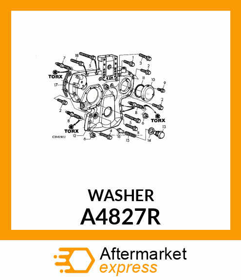 WASHER,SPECIAL ALUMINUM A4827R