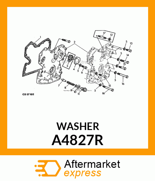 WASHER,SPECIAL ALUMINUM A4827R