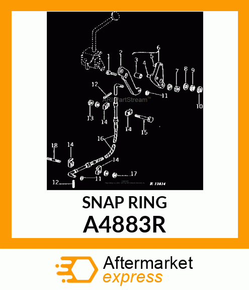 SNAP RING, SPECIAL RETAINING A4883R