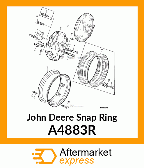 SNAP RING, SPECIAL RETAINING A4883R