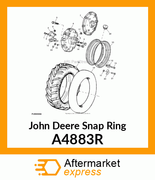 SNAP RING, SPECIAL RETAINING A4883R