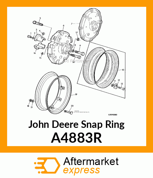 SNAP RING, SPECIAL RETAINING A4883R