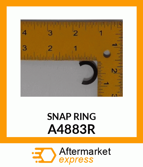 SNAP RING, SPECIAL RETAINING A4883R