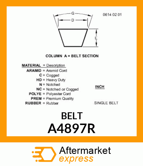 V-Belt A4897R