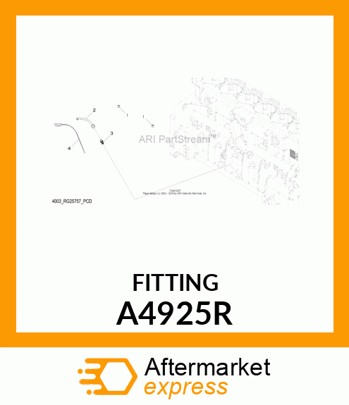 CONNECTOR,45 DEGREE FLARE TYPE A4925R