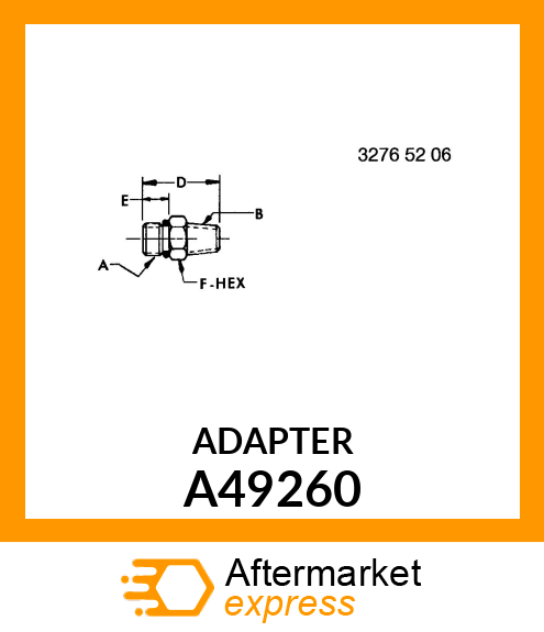 ADAPTER, MALE A49260